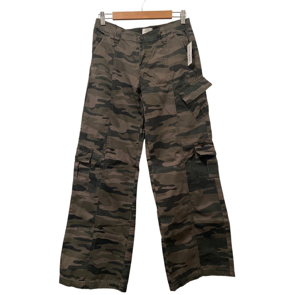 Pacsun Green Camo Cargo Wide Leg Pants NWT Size S